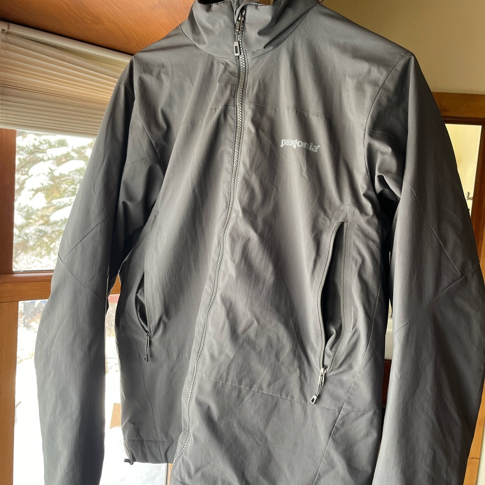 Grey Patagonia Synthetic Insulation Windstopper Jacket